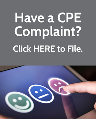 Submit a CPE complaint form