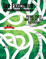 May-Apr 2019 Tax Executive Magazine